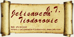 Jelisaveta Tiodorović vizit kartica